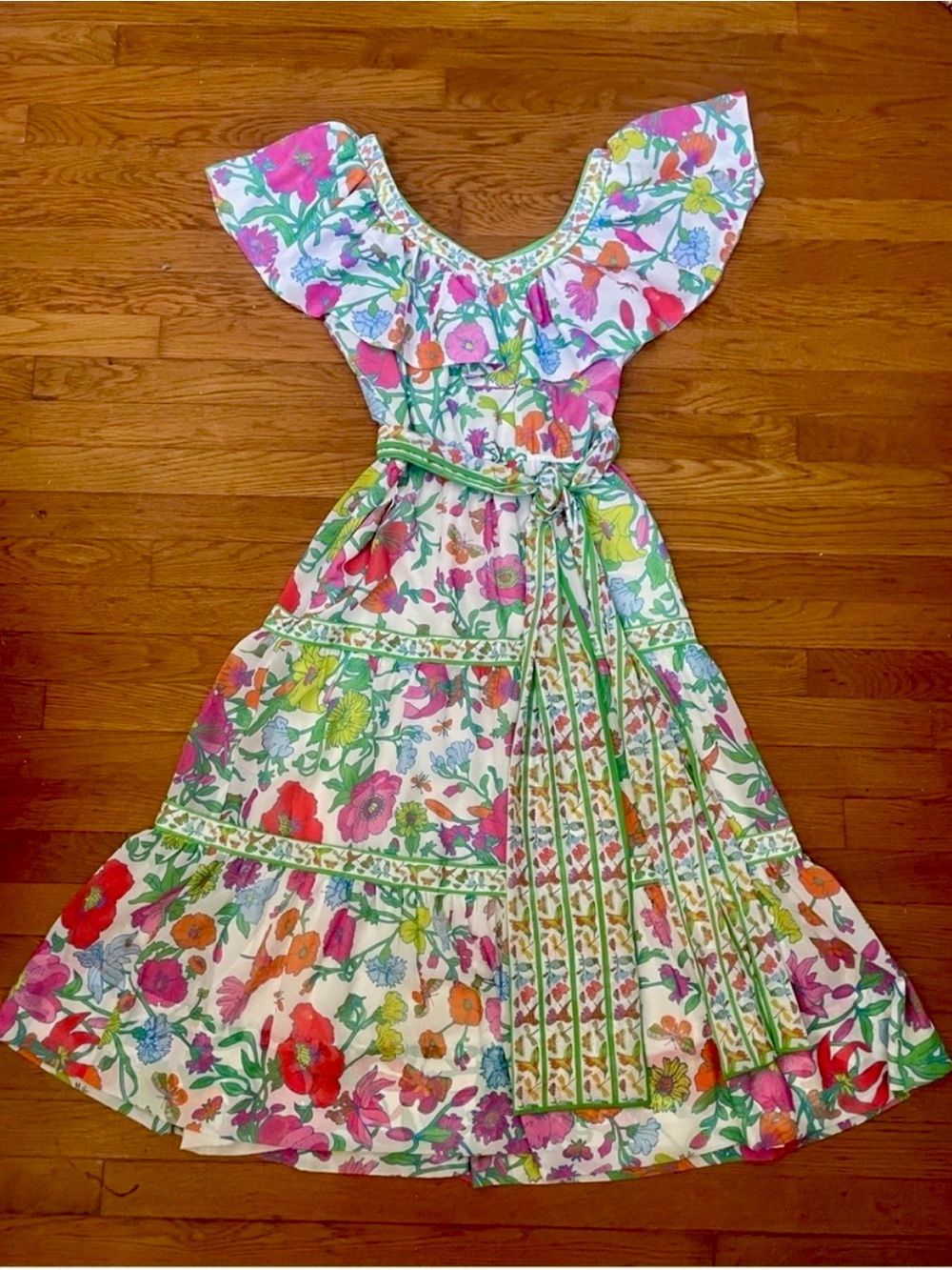 Gretchen Scott Arles Birds & Bees butterfly Dress Size S (approx Sz 6) Boho Maxi